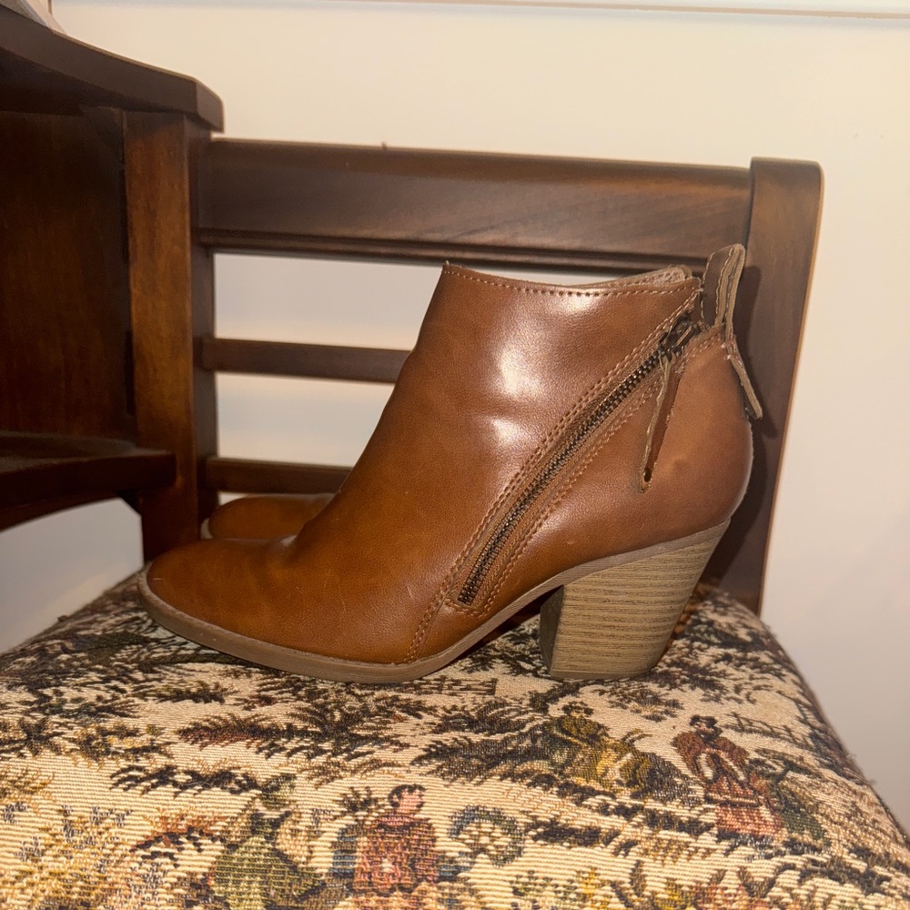 🤎 Dolce Vita “Jameson” Double Zip Booties | Cognac Brown | Size 8.5 - Picture 3 of 14